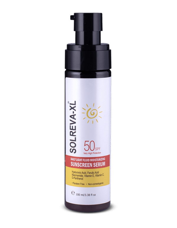 SOLREVA-XL DAILY LIGHT FLUID MOISTURIZING SUNSCREEN SERUM 50 spf – 100 ml