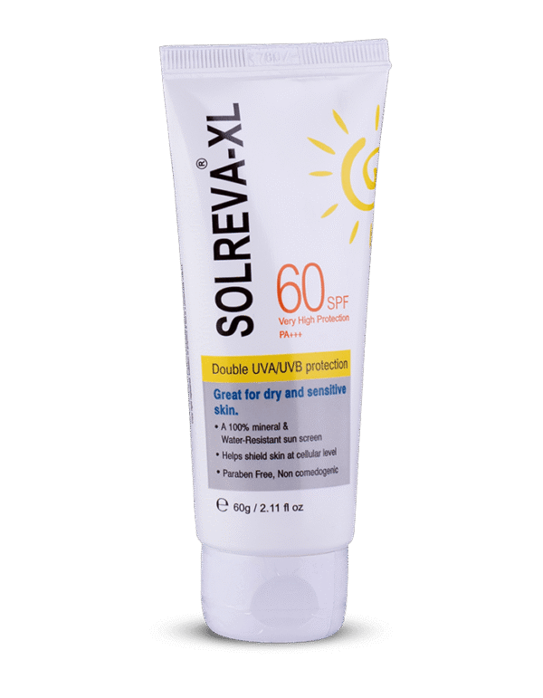 Solreva XL SPF 60 Physical Sunscreen Cream – 60 gm