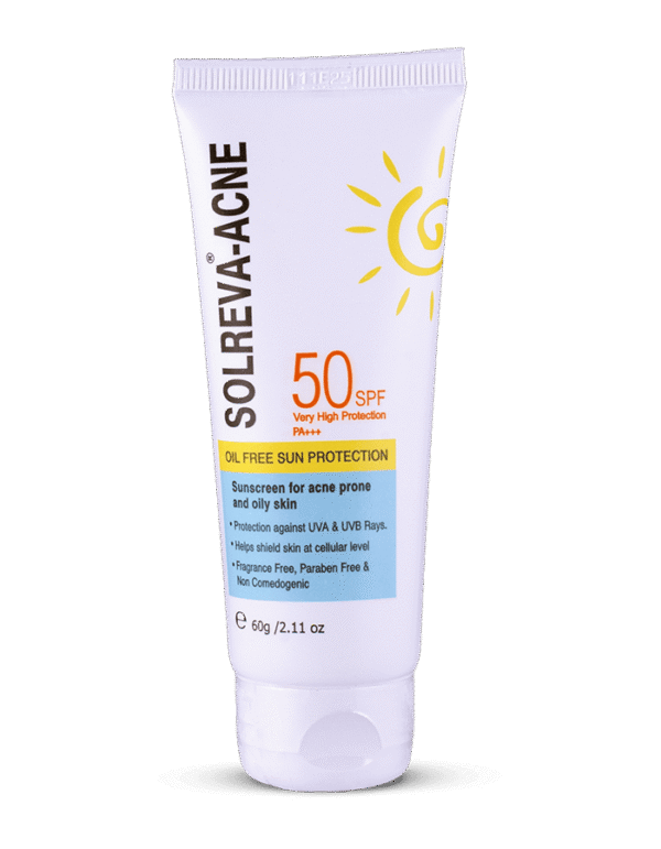 Solreva Acne SPF 50 Sunscreen Gel – 60 gm